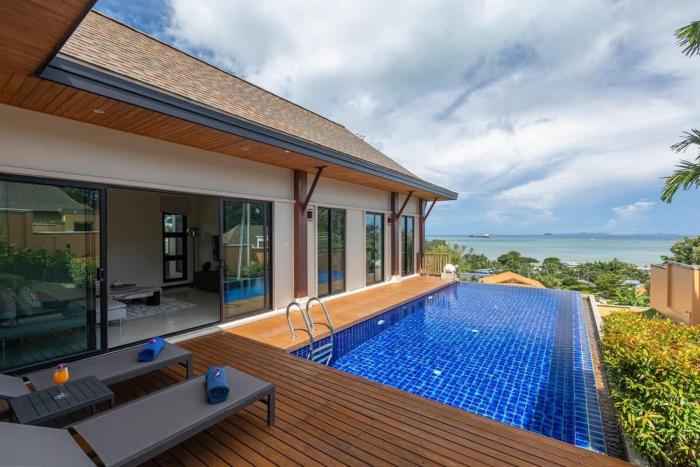 Ocean-View 3-Bed Villa Retreat - Ao Yon Hillside