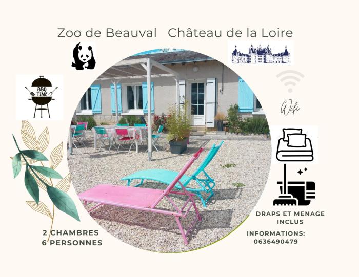 Gîte du Canal de Berry II Beauval 6 personnes