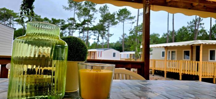Lacanau océan Mobilehome 6 places avec Terrasse - Piscine