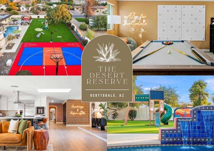 6 BR w Sport Court Pool Playground Hot Tub Arcade