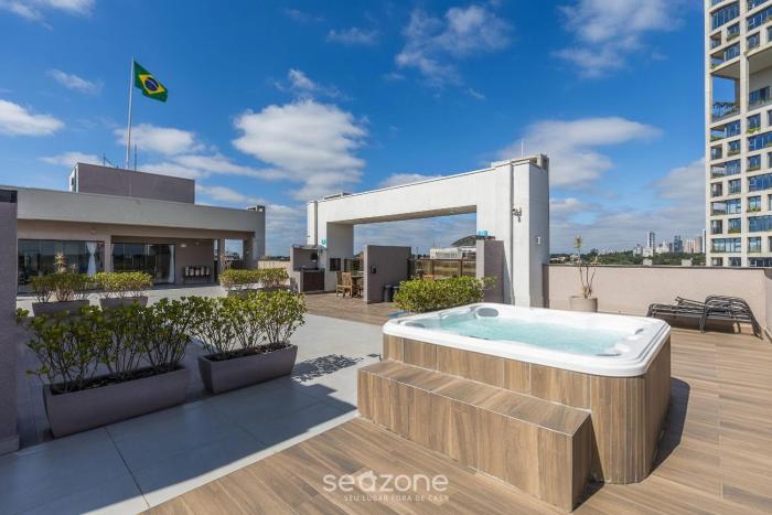 Estúdio Moderno c Churrasqueira e Garagem ECO1110