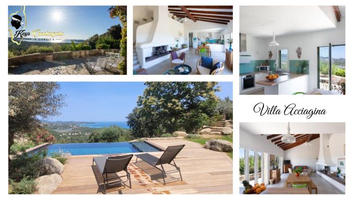 Villa Acciagina 10 pers PISCINE VUE MER PINARELLO Climatisée