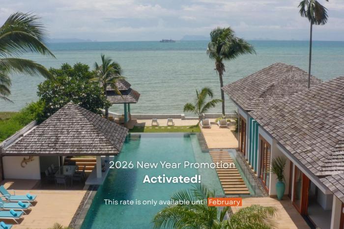 Beachfront 5Br Luxury Villa Sunsai Breakfast Incl