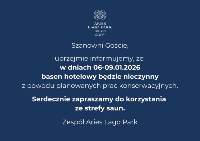 Aries Lago Park Hotel & SPA, Mazury