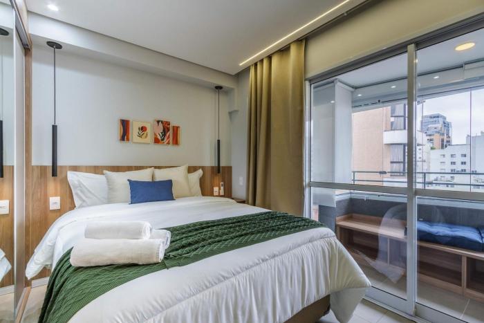 Studio Completo a 5min do Allianz Parque #MP1807