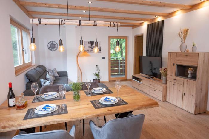 Modern apartment with mountain views