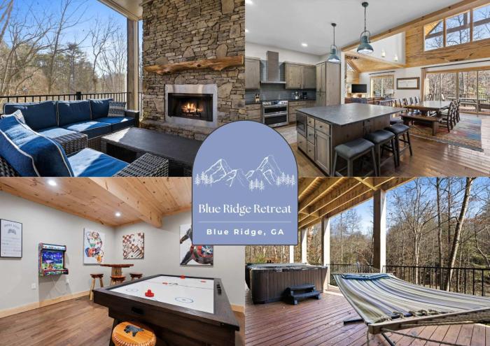 Mountain View Hot Tub Sauna Fire Pit Grill