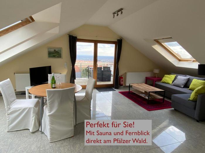 Ferienwohnung Fernblick Pfalz - mit Sauna