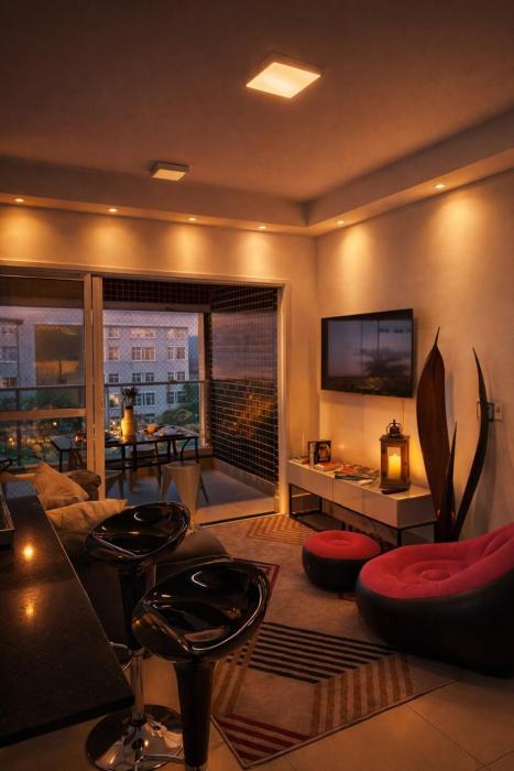 Apto Completo 2 Quartos em Frente ao Shopping com Vaga