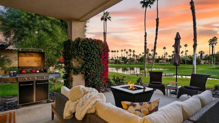 Palm Desert Fairway Condo with Firepit Grill Views Fairway Vista by AvantStay