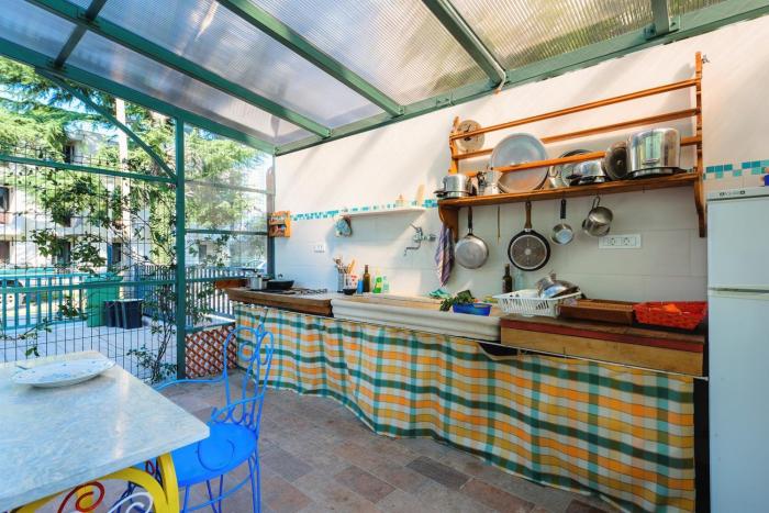 Malerisches Apartment nur 280 Meter zum Strand mit Grill, Klima, WiFi