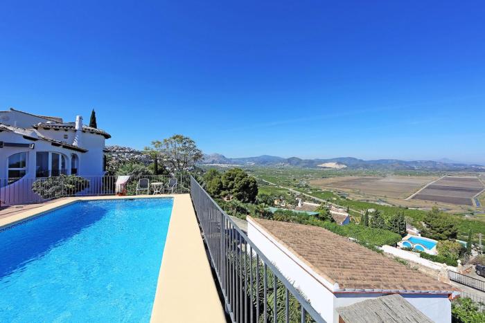 Villa Las Encinas Piscine et vue mer et montagne 180 degrés