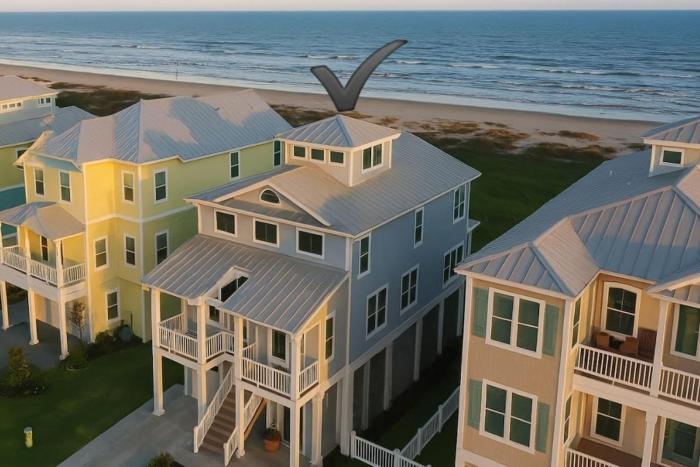 Beachfront House Sleeps 16 Dog Friendly Best Location in Galveston East End