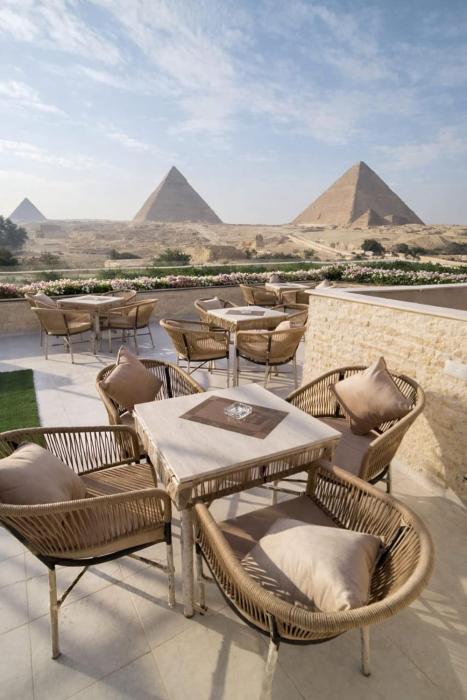 El Nabila Front Pyramids & Sphinx View