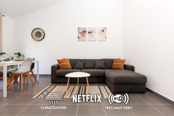 Le Lux, Moderne - Garage - Terrasse - Clim