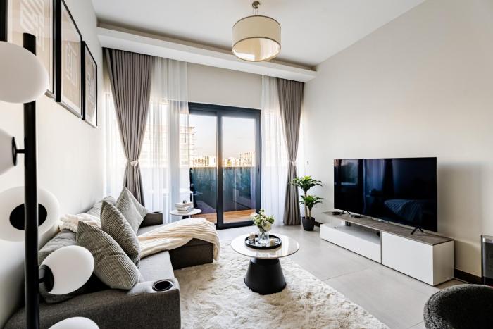 Luxury Stunning Burj Khalifa View High Floor Big Balcony Pool&Gym 1BR 80m2