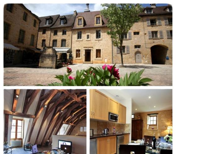 Le Grenier du Chapitre son loft avec les poutres et lappartement une chambre sans les poutres