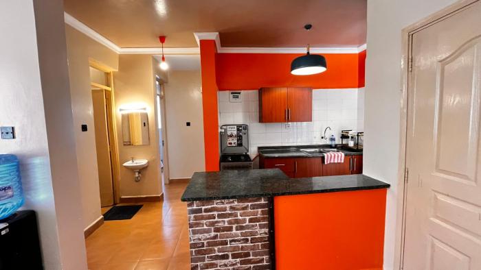 Brick and biege retreat airport stays