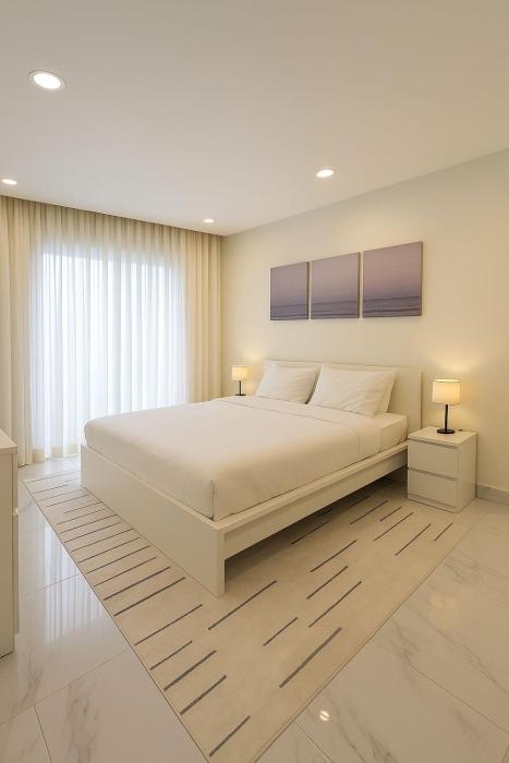 1BHK top-floor with city view at Ghubra Beach