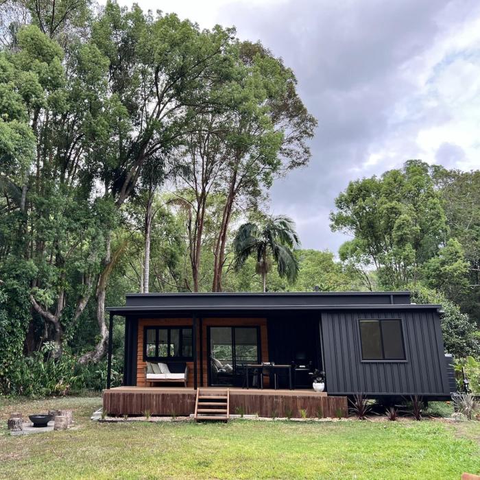 Designer Tiny home above the Creek