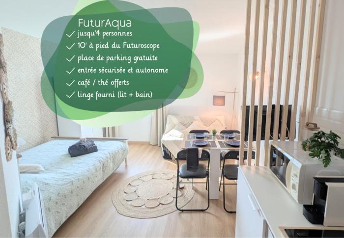 FuturAqua 1-4p - 10min du Futuroscope & parking