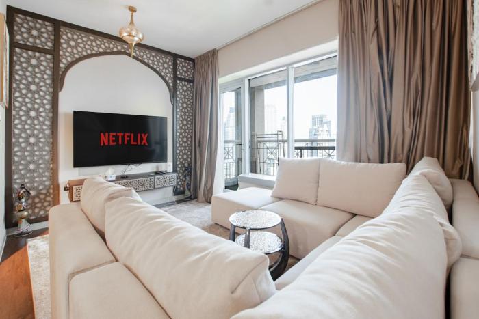 Arabian Nights 1BR - Burj Khalifa & Fountain Views - 5 Mints Walk to Burj Khalifa and Dubai Mall