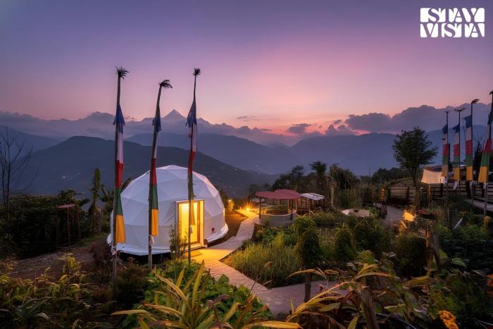 StayVista at The Stargazer with Mountain Views, Bonfire, Lawn