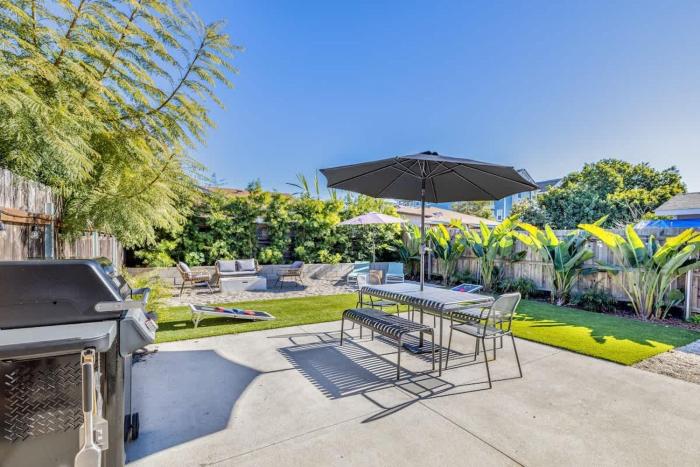 Carlsbad Bungalow Large Backyard