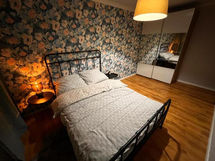 Blue Apartment with Balcony