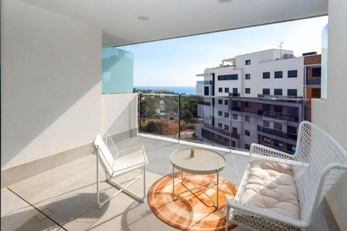 Luxury New Build Sea Views Terrace Pool Gym