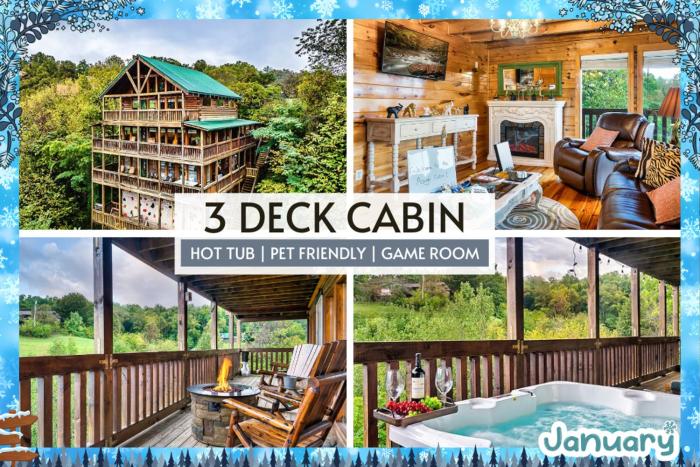 Pet-Friendly, Views, Hot Tub, WIFI, Game Room