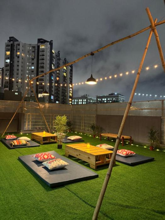 Zen Penthouse 1BHK Flat with Lawn in Gachibowli