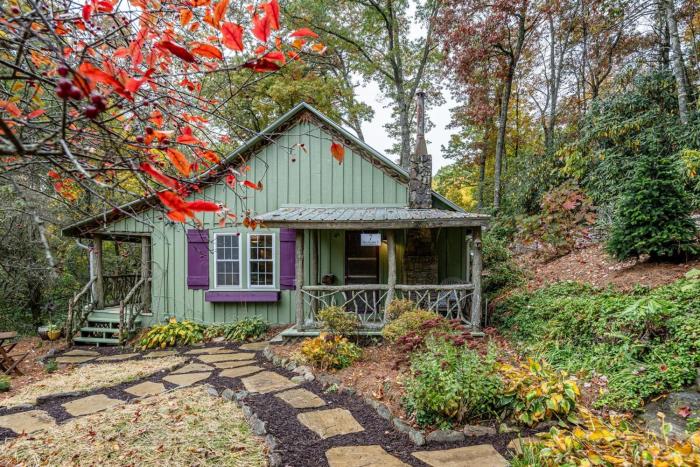 Two Enchanted Mountain Cottages w Hot Tub & Fireplace