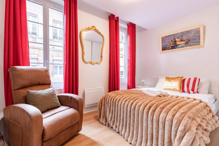 2-bedrooms,18th Century Historic Stay in Toulouse Center, 6 people