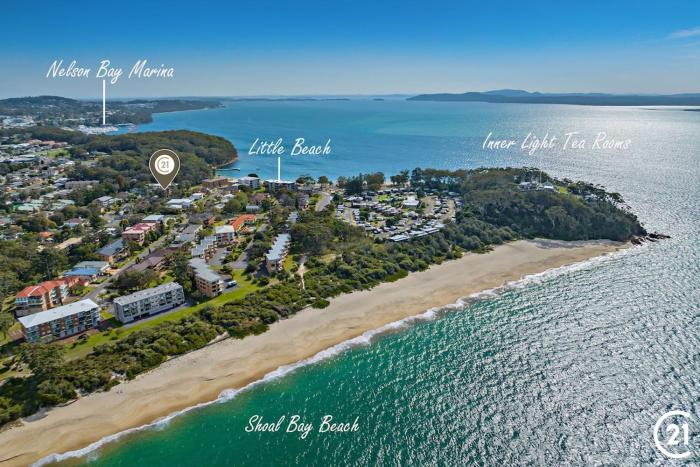 Water Views & across the road to Little Beach!