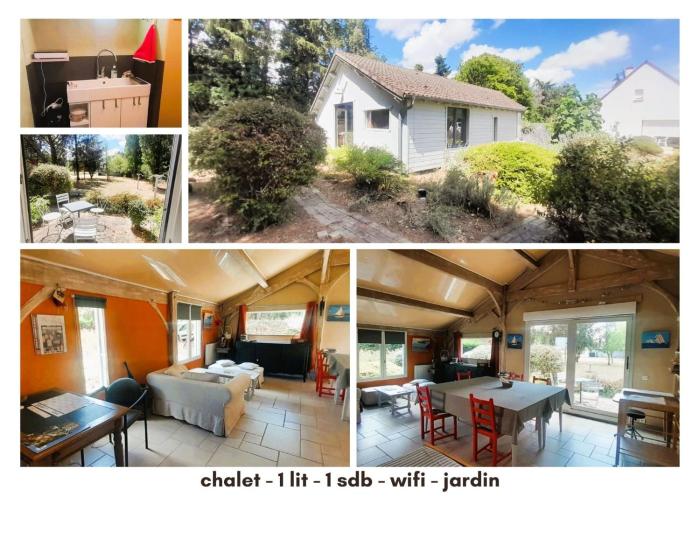 Ballade a la lune chalet 2 pers jardin
