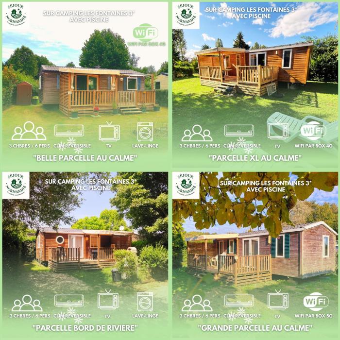 Chalet 3 chambres 6 pers Tohapi 3 étoiles- Direct proprio- plusieurs logements