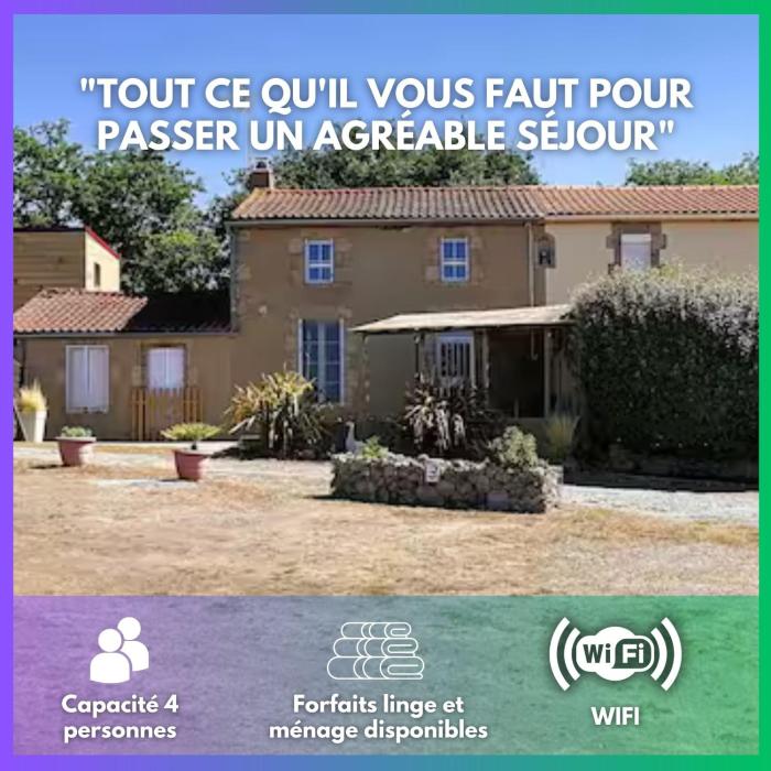 LE PUY DU FOU A 5 KM GITE 4 PERSONNES