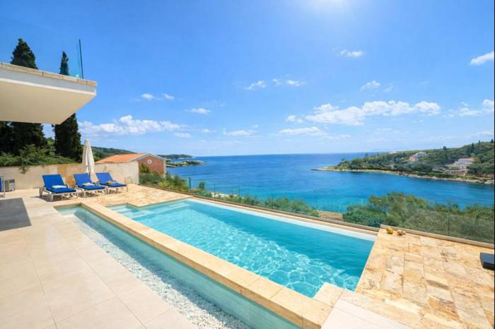 Sea View Luxury Villa Valora on Kassiopi Beach