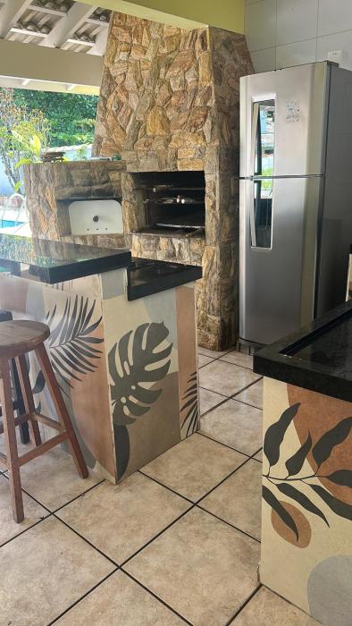 Casa amarela morada da praia