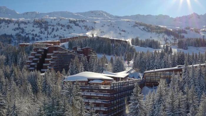 Arcs 1800 Résidence Bellecote Studio 4 personnes et 1 bébé skis aux pieds