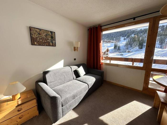 Studio skis aux pieds, animaux admis, balcon sud - FR-1-356-522