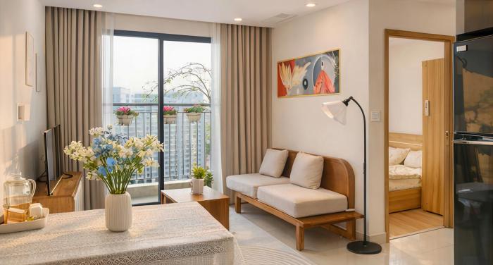 SHome, căn hộ 55m2,2 phòng ngủ