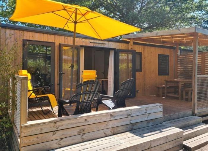 Mobile Home privilège 6 personnes camping 5 étoiles dexception accès direct au lac de Biscarrosse