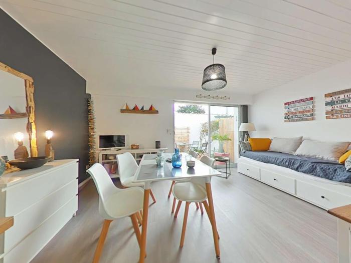 Studio rénové à 2 pas de la plage avec terrasse privée, parking et ménage inclus - Noirmoutier - FR-1-224B-36