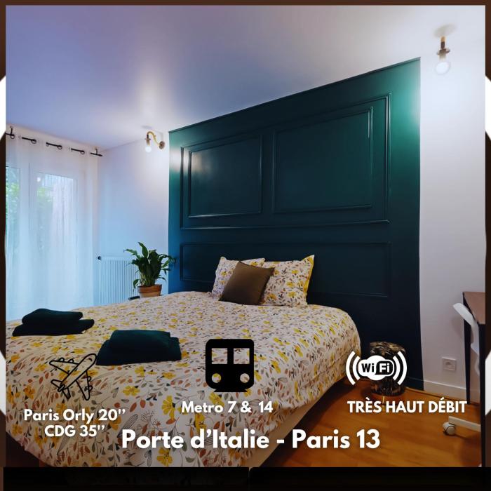 Urban Loft 8 Guests- 4 rooms- 2 Bathrooms- Near Paris- Private car park
