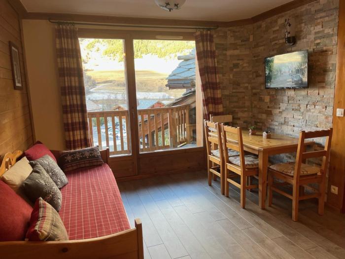 Appartement cosy 4 pers, pieds des pistes et piscine, Val-Cenis - FR-1-508-186