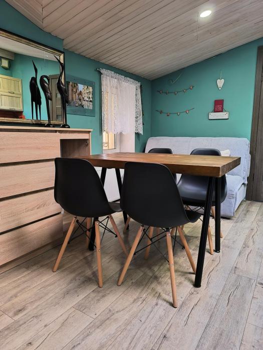 Центр Апартаменти для друзів та сім"ї спальня і кухня-вітальня