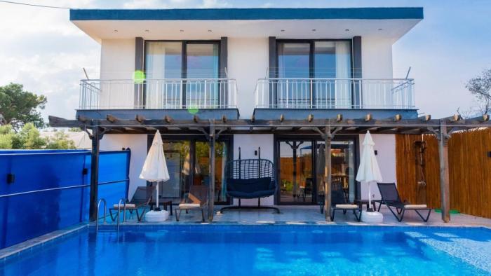 Çavdır 2 bedroom secluded villa with private pool hot tub