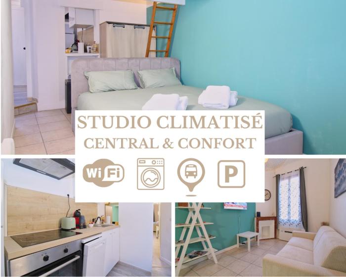 Studio climatisé hypercentre - Wifi - Proche gare